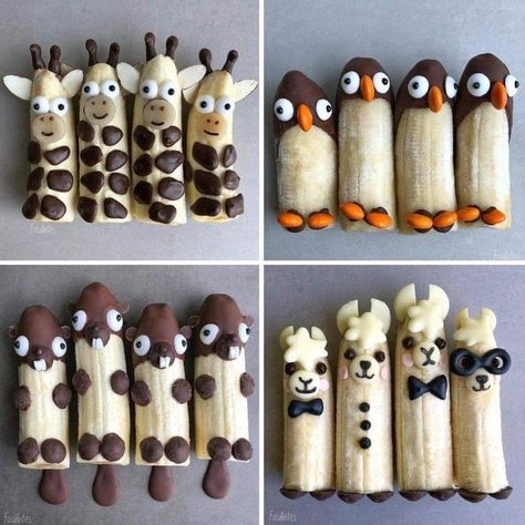 Banana Snacks, Easy Toddler Meals, Halloween Breakfast, Cafeteria Food, Food Art For Kids, Fun Halloween Food, Amazing Food Decoration, Food Shapes, Creative Food Art