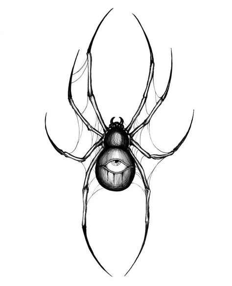 Spider Shin Tattoo, Creepy Spider Tattoo, Black Widow Spider Drawing, Spider Tattoo Stencil, Tattoo Rib Cage, Spider Tattoo Ideas, Black Widow Spider Tattoo, Spider Tattoo Design, Black Widow Tattoo