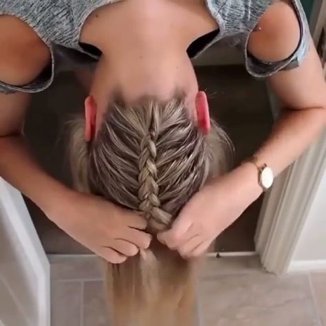 Smink Inspiration, Hairdos For Short Hair, Peinados Fáciles Para Cabello Corto, Hair Tutorials For Medium Hair, Hair Stylies, Hair Up Styles, Hairdo For Long Hair, Hair Stylist Life, Dutch Braid