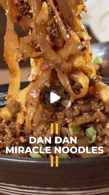 Lee Kum Kee USA on Instagram: "These savory Dan Dan Noodles are brought to you by our friends @miraclenoodle! 🍜

Their convenient ready-to-eat, low-carb Fettucine Style noodles mixed with our Lee Kum Kee Chiu Chow Style Chili Crisp Oil is a noodle dish you won’t want to put down.

#leekumkee #leekumkeeusa #miraclenoodle #miraclenoodles #noodles #fettuccine #lowcarb #dandannoodles #noodlerecipe" Sweet Chili Noodle Bowl, Noodle Substitute Low Carb, Raw Kelp Noodle Recipe, Keto Kelp Noodle Recipe, Low Carb Noodles To Buy, Dan Dan Noodles, Miracle Noodles, Beef Noodle Soup, Noodle Recipes