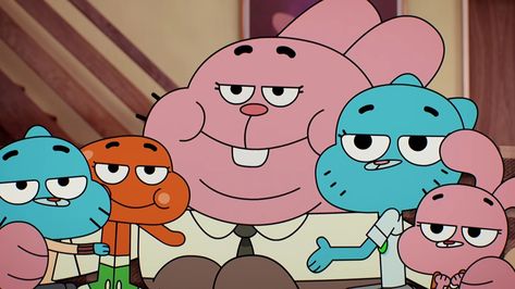 Watterson Family, Hug Cartoon, Gumball Darwin, The Nut Job, Amazing Gumball, Amazing World Of Gumball, Artist Aesthetic, World Of Gumball, The Amazing World Of Gumball