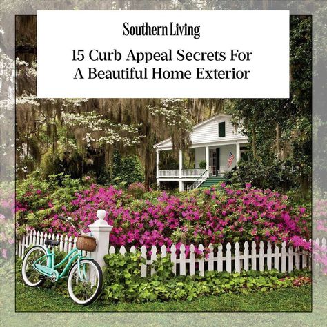 It doesn’t take a significant overhaul to perk up your home’s exterior. So why wait until something breaks, chips, or rots to make some changes? There’s no need for a “For Sale” sign in your yard to consider investing in projects to increase the curb appeal value of your home. Visit the link in our profile and let the curb appeal sprucing start by trying a few of our update suggestions. 📸: Ralph Anderson; 📝: @espassarella Business Curb Appeal Ideas, How To Improve Curb Appeal, Snout House Curb Appeal, Improving Curb Appeal, Beautiful Home Exterior, Boost Curb Appeal, Sale Sign, Southern Culture, Southern Sayings