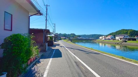 Japanese Seaside Town, Japan Seaside, Japanese Seaside, Japan Countryside, Summer Japan, Modern Japanese Architecture, Japanese Countryside, Japanese Summer, Shimane