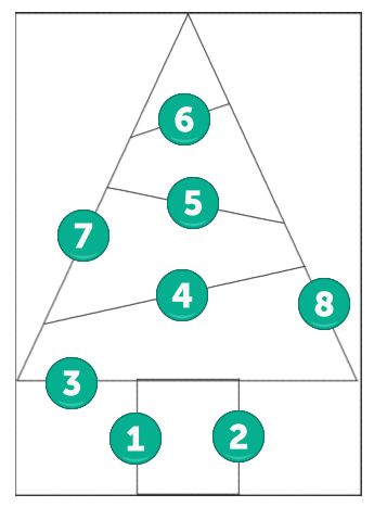 Christmas Tree Quilting Template, Christmas Tree Paper Piecing Pattern, Paper Piecing Tree Patterns Free, Paper Piecing Christmas Tree, Christmas Tree Block Free Pattern, Paper Pieced Christmas Tree Pattern, Christmas Tree Quilt Blocks, Paper Pieced Christmas Tree Pattern Free, Christmas Fpp Patterns Free