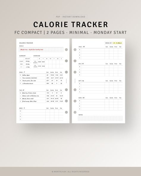 Track your daily calorie intake and exercise with these printable planners. Perfect for weight loss or general health & fitness goals. #calorietracker #weightloss #diet_planner Wellness Tracker, Calorie Tracker, No Calorie Snacks, Diet Planner, Weekly Planners, Workout Log, Daily Planners, Calorie Counter, Diary Journal