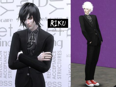 Gothic Suit, Sims 4 Cc Goth, Goth Male, Male City, Male Suit, Goth Fits, Sims 4 Male Clothes, Bow Crop Tops, The Sims 4 Packs