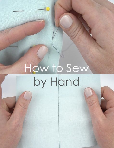 Hand Sewing How To, Simple Sewing Techniques, Best Hand Sewing Stitches, How To Make A Quilt For Beginners By Hand, How To Sew Basics, Hand Sewing Basics For Beginners, How To Fix A Seam By Hand, Best Stitches For Hand Sewing, Learn To Hand Sew