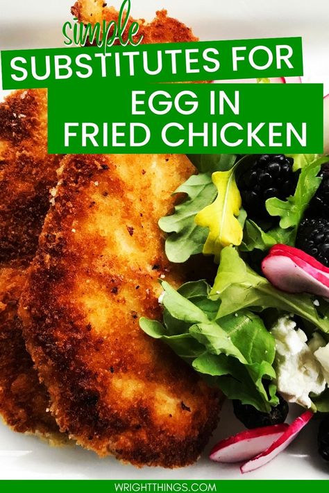 Egg Substitute For Frying, No Egg Fried Chicken, Eggless Fried Chicken, Breaded Chicken Without Egg, Egg Substitute For Breading Chicken, Fried Chicken Without Eggs, Breaded Chicken No Egg, Fried Chicken No Egg, Substitute For Eggs