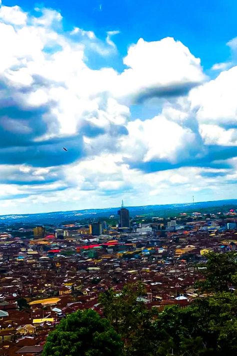 I took this picture from the higest view point in ibadan Ibadan City, View Point, Paradise On Earth, Paradise Island, City Aesthetic, Seattle Skyline, Travel Around The World, Travel Around, Around The Worlds