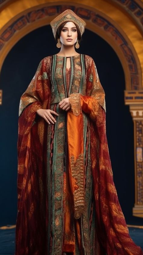 Medieval Middle Eastern Clothing, Moorish Clothing, Acotar Fanfic, Egyptian Traditional Clothing, Medieval Fantasy Clothing, Peasant Clothing, Middle Eastern Clothing, Arabic Clothing, Fantasy Garb