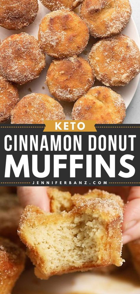 French breakfast puffs for your brunch ideas! This easy breakfast recipe features keto cinnamon sugar muffins. While these Keto Cinnamon Donut Muffins are completely sugar-free, they still taste just like the real thing! French Breakfast Puffs, Breakfast Puffs, Cinnamon Sugar Muffins, Keto Muffin Recipe, Sugar Free Breakfast, Keto Muffins, Keto Cinnamon, Cinnamon Donuts, Donut Muffins