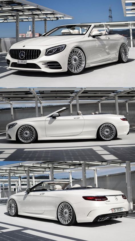 White Mercedes Convertible, Mercedes Cabriolet, Amg S63, Mercedes Convertible, Mercedes Benz Convertible, Land Shark, Best Suv Cars, Dream Cars Lamborghini, Luxury Car Garage