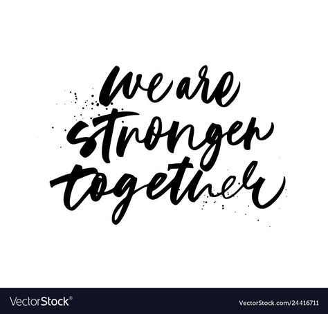 Teamwork Logo, We Are Stronger Together, Vector Quotes, Stronger Together, Family Stock Photo, Lifestyle Illustration, We Are Strong, Silhouette Illustration, Tattoo Illustration