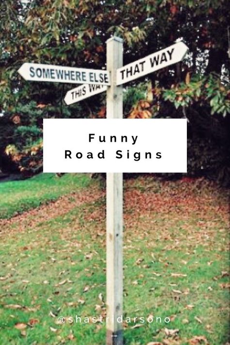 Funny Road Signs stories Funny Street Signs Hilarious, Diy Street Signs, Funny Street Signs, Funny Road Signs, Road Signs, Street Signs, Highway Signs, Projects To Try, Signs