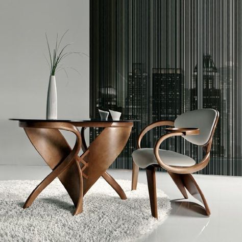 Gorgeous Wood Furniture Design Ideas from Actual Design Studio Technology Furniture, Bentwood Furniture, Handmade Wood Furniture, Modern Wood Furniture, Wood Furniture Design, Luxury Furniture Design, Studio Furniture, Modern Home Furniture, Tile Designs