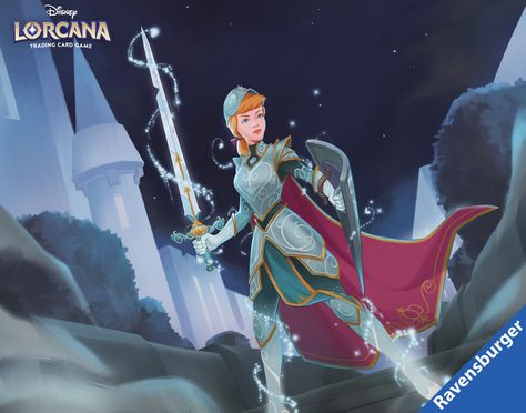 Warrior Cinderella, Disney Lorcana Art, Cinderella Concept Art, Lorcana Disney, Cinderella Fanart, Animated Disney Characters, Princesa Ariel Disney, Disney Lorcana, Cinderella Art