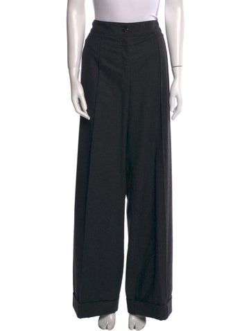 Chanel Wool Wide Leg PantsFrom the Fall 2011 Collection by Karl LagerfeldGreyHigh-RisePleated AccentsSlit PocketsZip & Button ClosureFit:Pants by Chanel typically fit true to size. Leg Pants, Wide Leg Pants, The Fall, Wide Leg, Chanel, Silk, Wool, Pants, Clothes