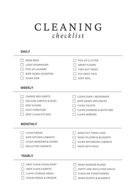 Ultimate Cleaning Checklist - Printable Home Cleaning Schedule with Daily, Weekly, and Monthly Chores Planner. Perfect for Household Organization, this PDF is your go-to tool for keeping your home spotless! Details: A4 paper Downloadable after purchase How to order: 1.Choose template 2.Add to basket 3.Add details and place order Shipping: Instant download after purchase  Policies: Non returnable and Non refundable Let's connect: Follow us on social media for updates on exclusive discounts and up Monthly Chores, Ultimate Cleaning Checklist, Chores Planner, Deep Clean Kitchen, Home Cleaning Schedule, Daily Cleaning Checklist, Cleaning Checklist Printable, Wash Pillows, Clean House Schedule