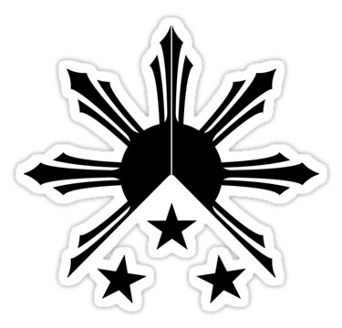 "Tribal Philippines Filipino Sun and Stars Flag" Stickers by airealapparel | Redbubble Traditional Filipino Tattoo, Philippines Tattoo, Filipino Sun, Filipino Flag, Borneo Tattoo, Filipino Tattoos, Polynesian Tattoo Designs, Cross Tattoo For Men, Flag Tattoo