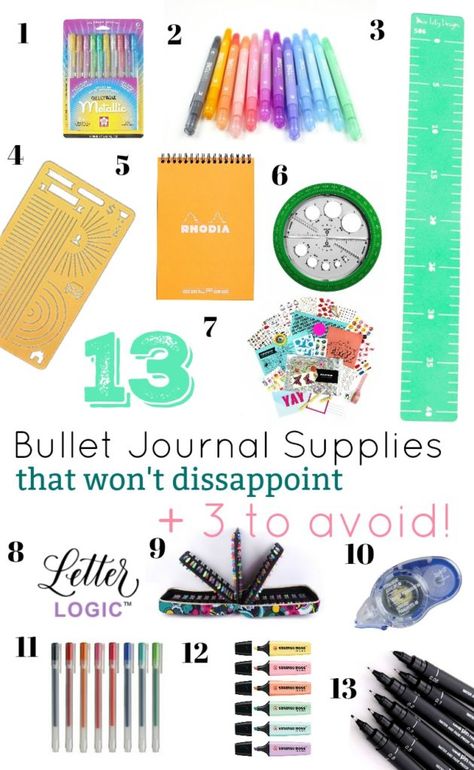 Bullet Journal Must Haves, Bujo Supplies, Bullet Journal Essentials, Journal Hacks, Bullet Journal Supplies, Organizing Stuff, Journal Accessories, Bullet Journal For Beginners, Bullet Journal How To Start A