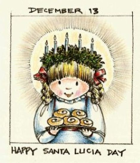 Santa Lucia Lucia Sweden, Sweden Illustration, Swedish Christmas Traditions, Sankta Lucia, Santa Lucia Day, St Lucia Day, Saint Lucy, Swedish Christmas, Christmas Time Is Here