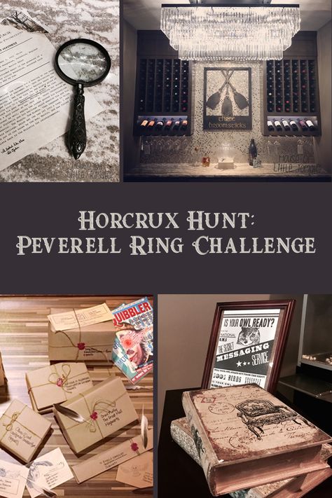 Halloween Wizard Escape Room Party Horcrux Hunt, Harry Potter Escape Room, Slytherin Locket, Escape Room Party, Escape Box, Escape Room Diy, Harry Potter Activities, Hogwarts Party, Harry Potter Theme Birthday