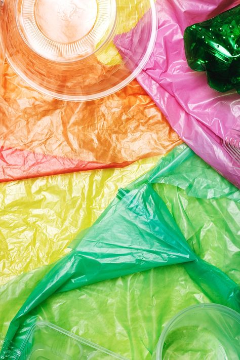 Colorful disposable plastic waste | free image by rawpixel.com / Teddy Plastic Bag Design, Trash Fashion, Sustainability Projects, Plastic Texture, Neon Backgrounds, Waste Free, Bag Mockup, Trash Bag, Mood Board Design