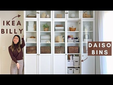 IKEA BILLY Bookcase UPGRADE | Craft Supply Organization Ideas! - YouTube Bookcase Upgrade, Craft Supply Organization, Billy Oxberg, Billy Ikea, Rosslyn Chapel, Supply Organization, Billy Bookcase Hack, Ikea Bookcase, Organize Craft Supplies