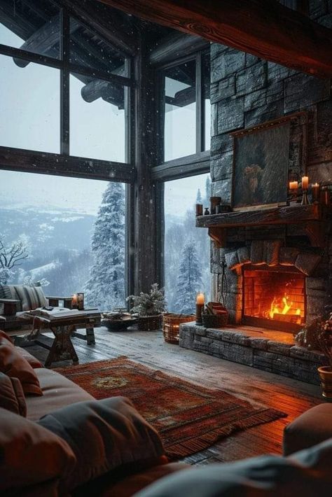 Dealing With Mean People, Cozy Cabin Aesthetic, Mountain House Interior, Modern Cabin Interior, Mountain Dream Homes, Snarky Humor, Cabin Aesthetic, Dream Life House, Dream House Rooms