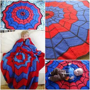 Knitted Spiderman, Lego Blanket, Crochet Spiderman, Spiderman Blanket, Butterfly Crochet, Crocheting Ideas, Crochet Blanket Afghan, Classic Video, Manta Crochet