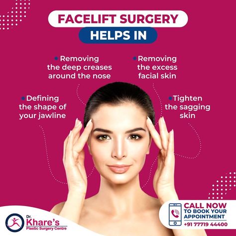 Facelift Surgery, Facial Benefits, Lip Surgery, Face Lift Surgery, Plastic Surgery Procedures, Cosmetic Clinic, Facial Plastic Surgery, Excess Skin, Reconstructive Surgery