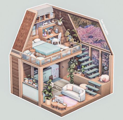 Sims Tiny House Ideas, Sims 4 Tiny House Floor Plans With Loft, Sims Room Inspiration, Bloxburg Cottage Layout 1 Story, Sims 4 House Plans Layout 2 Floors, Sims 4 Ps4 House Ideas, Sims 4 Floorplan Small House, Sims 4 Build Inspiration, Cute House Layout