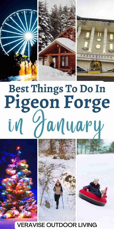 Pigeon Forge Tennessee Winter, Gatlinburg Tennessee Vacation, Pigeon Forge Vacation, Winter Packing List, Titanic Museum, Winter Hike, Dinner Show, Pigeon Forge Tennessee, Tennessee Travel