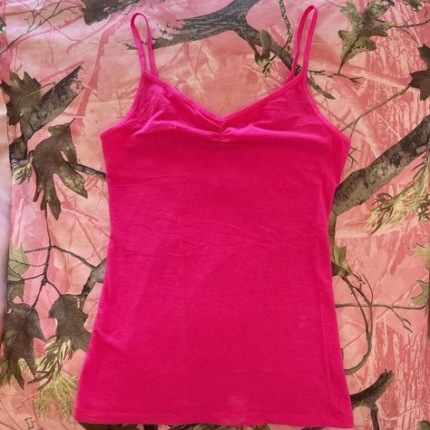 wet seal y2k hot pink cami tank top 🩷💸🪽💫✨... - Depop Cheap Y2k Style Pink Camisole, Pink Y2k Style Sleeveless Camisole, Pink Sleeveless Y2k Crop Top, Pink Y2k Cami Crop Top, Pink Fitted Y2k Camisole, Hot Pink Tank, Pink Tank Top, Wet Seal, Cami Tanks