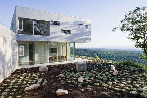 Cloudline — Toshiko Mori Private Library, Thermal Mass, Solar Heating, Concrete Slab, Sunset Views, Organization Bedroom, Properties Of Materials, Solar Panels, Hot Water