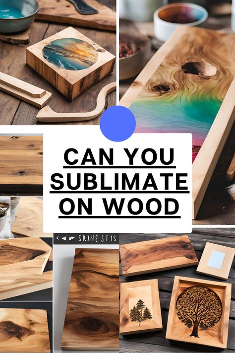 "Can you sublimate on wood? 🌲🖨️ Explore our guide to sublimation on wood and learn how to create stunning, custom designs on wooden surfaces. #Sublimation #WoodPrinting #DIYProjects #CustomDesigns #CraftingGuide #PrintingTechniques" How To Transfer A Design Onto Wood, Sublimation How To, Sublimation On Wood Signs, Sublimating On Wood, Sublimation On Wood How To, Sublimation Gifts Ideas, How To Sublimate On Wood, Wood Sublimation Ideas, Sublimation Craft Ideas