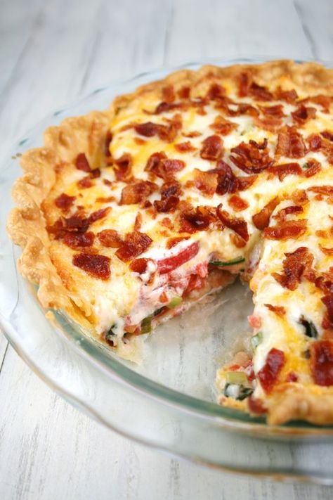 Tomato Pie With Bacon Recipe, Tomato Pie With Bacon, Pies For Dinner, Southern Tomato Pie, Tomato Pie Recipe, Tomato Dishes, 12 Tomatoes Recipes, Fresh Tomato Recipes, Savory Pies