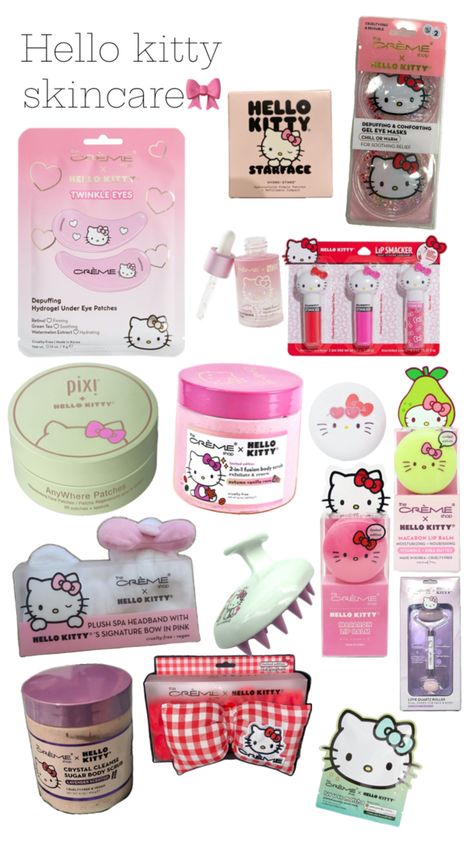 Hello Kitty Skin Care, Hello Kitty Skincare, Hello Kitty Birthday Theme, Hello Kitty Bedroom, Kitty Makeup, Images Hello Kitty, Hello Kitty Gifts, Hello Kitty Things, Hello Kitty Merchandise