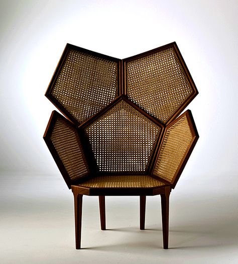 Geometric Cane Chair Cane Chairs, Caned Armchair, Bedroom Minimalist, Cane Furniture, Interior Vintage, Cane Chair, Funky Furniture, Chaise Design, Take A Seat