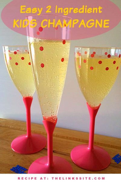 This easy 2 Ingredient Mock Champagne Recipe is great for when you need a tasty non-alcoholic drink! It’s great for kids as well as any non- drinkers! thelinkssite.com #drinks #mocktails #nonalcoholic Mock Champagne, Homemade Summer Drinks, Non Alcoholic Champagne, Best Non Alcoholic Drinks, Champagne Recipe, Kids Drink, Champagne Punch, Champagne Birthday, Champagne Drinks