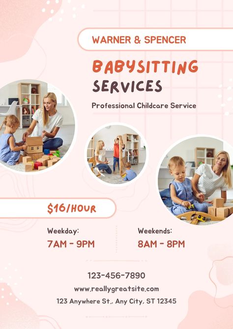 Cute Babysitting Flyers, Babysitting Service Flyer, Babysitting Advertising Ideas, Babysitting Business, Baby Sitting Flyers Ideas, Baby Sitter Flyer Ideas, Baby Sitting Flyers, Babysitter Flyer Ideas, Babysitting Flyers