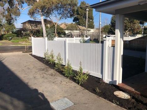 Hamptons Fence, Picket Gate, Landscaping A Slope, Fence Picket, Pool Fencing, Picket Fences, Timber Fencing, Picket Fence, Free Quote