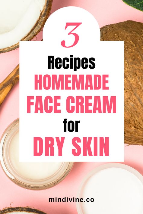 Exfoliate Face Products, Face Cream For Dry Skin, Dry Skin Diy, Expensive Skin Care Products, Face Cream Recipe, Diy Face Cream, Diy Face Moisturizer, Facial For Dry Skin, Homemade Facial