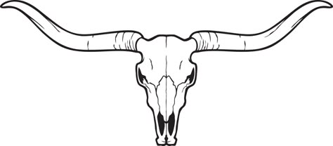 Longhorn Skull Drawing, Longhorn Tattoo, Cow Icon, Bull Skull Tattoos, Skull With Horns, Cow Tattoo, Skull Sketch, Cow Drawing, Head Skull