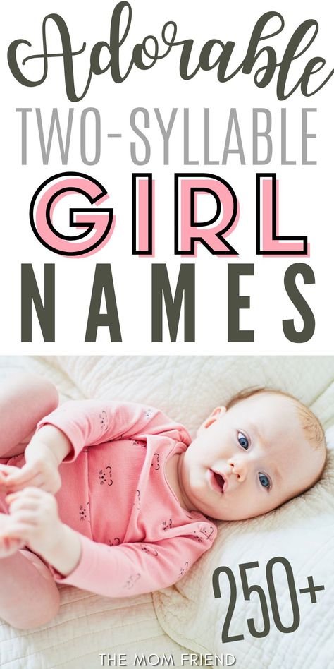 Single Syllable Girl Names, 1 Syllable Girl Names, Two Syllable Girl Names, One Syllable Girl Names, Sweet Baby Girl Names, One Syllable Names, Vintage Baby Girl Names, Girls Names Vintage, List Of Girls Names