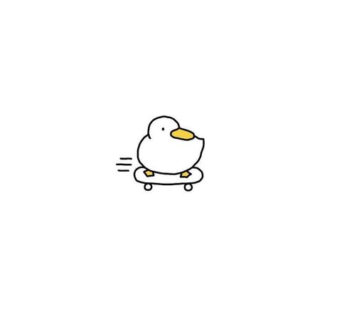 Small Drawings Cute, Goose Tattoo, Duck Tattoos, Cute Small Drawings, Doodle Sticker, Wallpapers Cute, Duck Drawing, Duck Wallpaper, Cute Easy Doodles