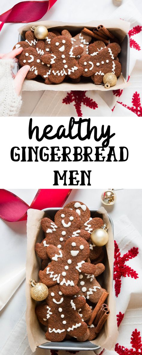 Caitlin Shoemaker, Gluten Free Gingerbread Men, Healthy Gingerbread Cookies, Paleo Gingerbread, Healthy Gingerbread, Vegan Gingerbread Cookies, Gingerbread Cookie Recipe, Homemade Bakery, Xmas Desserts