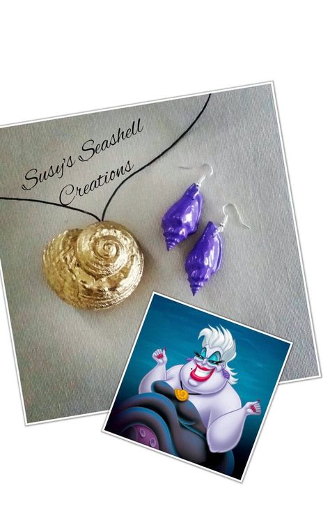 Ursela Costume, Ursula Costume Ideas, Ursula Cosplay, Ursula Necklace, Ariel Ursula, Cellini Spiral, Gold Glitter Paint, Ursula Costume, Ariel Costume