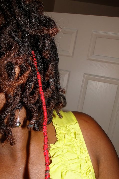 Yarn On Locs, Loc Yarn Wrap, Locs With Yarn, Colorful Locs, Yarn Locs, Locs Styles, Pictures Of People, Loc Styles, New Start