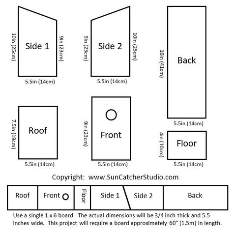 Birdhouse Plans (7 SIMPLE Steps with Pictures) | Bluebird house plans, Bird house plans, Bird houses diy Diy Birdhouse Plans, Simple Birdhouse, Bluebird House Plans, Birdhouse Plans, How To Build Abs, Bird House Plans Free, Diy Birdhouse, Homemade Bird Houses, Easy Bird